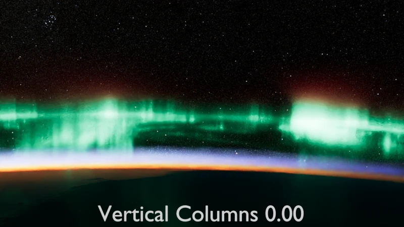 Animated display of the various values of Vertical Columns